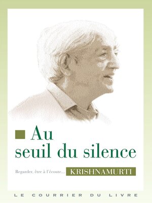 cover image of Au seuil du silence